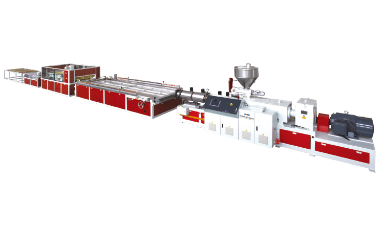 PVC硬質、PVC木塑寬幅闆材生産線